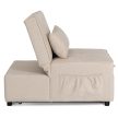 IBERIS Recliner Armchair 80 cm Beige with Sleeping Function