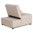 IBERIS Recliner Armchair 80 cm Beige with Sleeping Function