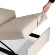 IBERIS Recliner Armchair 80 cm Beige with Sleeping Function