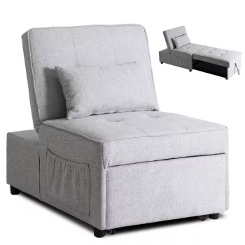 Dönthető, alvófunkciós fotel iberis 80 cm szürke, fotel