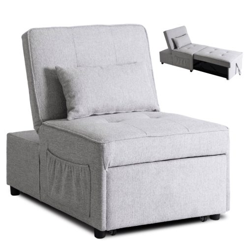 Dönthető, alvófunkciós fotel iberis 80 cm szürke, fotel