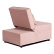 IBERIS Recliner Armchair 67 cm Pink with Sleeping Function