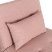 IBERIS Recliner Armchair 67 cm Pink with Sleeping Function