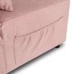 Dönthető, alvófunkciós fotel iberis 67 cm rózsaszín, fotel