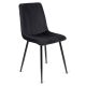 Szék fekete színben, bársony kárpittal IBIS