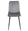 Szék szürke színben, bársony kárpittal. IBIS