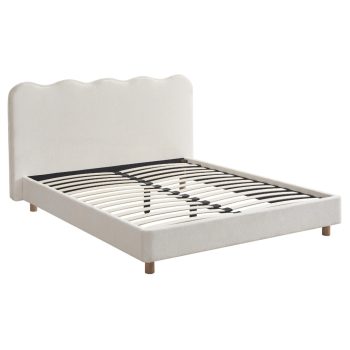 Posteľ 160x200 cm v krémovej farbe – IZMIR