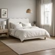 Posteľ 160x200 cm v krémovej farbe – IZMIR