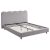 Posteľ 160x200 cm v sivej farbe s bouclé čalúnením – IZMIR
