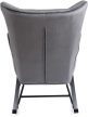 Hintaszék szürke színben, velúr kárpittal JACKSON
