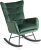 JACKSON Rocking Chair Green Velvet Upholstery