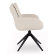 Otočná stolička v krémovej farbe – JULY