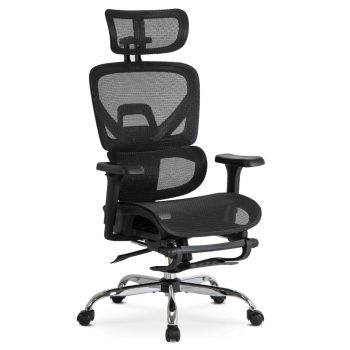   Forgószék ergonomikus kialakítással, fekete színben. KAIR