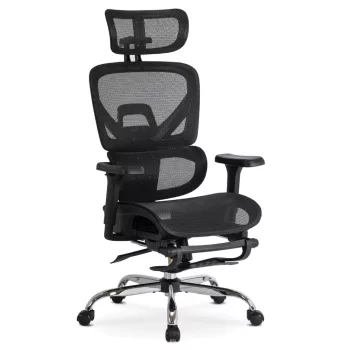   Forgószék ergonomikus kialakítással, fekete színben. KAIR