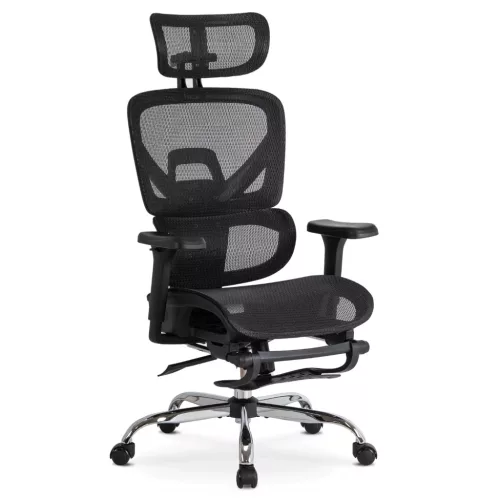 Forgószék ergonomikus kialakítással, fekete színben. KAIR