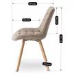 Krzesło KATHY Beżowe
