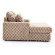 Brown Plush Lounge Armchair KOBEL