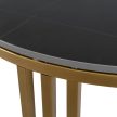 Kerámia asztal fekete márvány/arany színben KORIN