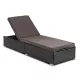LARGO Garden Armchair Black/Brown Polyrattan