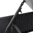 LARGO Garden Armchair Black/Brown Polyrattan