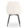 LARISA forgó étkezőszék krém bouclé