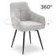 LARISA forgó étkezőszék szürke