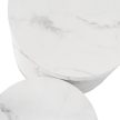 Konferenčný stolík – set biely mramorový efekt – LEILA