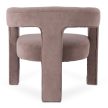 Beige Velvet Lounge Armchair LILLE