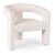 Cream Bouclé Lounge Armchair LILLE