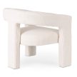 Cream Bouclé Lounge Armchair LILLE
