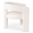 Cream Bouclé Lounge Armchair LILLE
