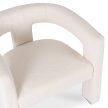 Cream Bouclé Lounge Armchair LILLE