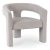 Grey Velvet Lounge Armchair LILLE