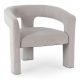 Grey Velvet Lounge Armchair LILLE