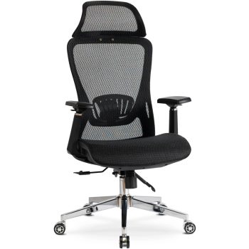   Forgószék ergonomikus kialakítással, fekete színben. LITOS