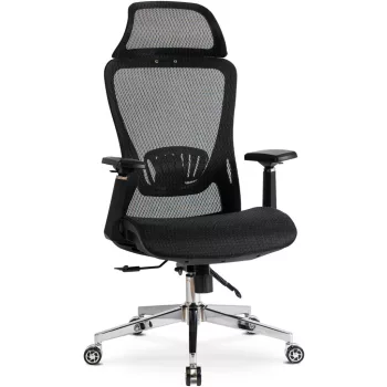   Forgószék ergonomikus kialakítással, fekete színben. LITOS