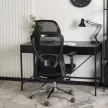 Forgószék ergonomikus kialakítással, fekete színben. LITOS
