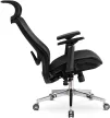 Forgószék ergonomikus kialakítással, fekete színben. LITOS