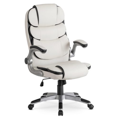 Forgószék fehér színben, műbőr kárpittal. LIVERPOOL