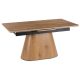 Extendable ceramic dining table 160-200 cm in oak finish - Lizbona