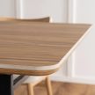 Extendable ceramic dining table 160-200 cm in oak finish - Lizbona