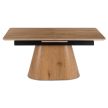 Extendable ceramic dining table 160-200 cm in oak finish - Lizbona