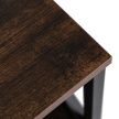 LOGAN Bedside Table 40 cm Rustic Oak/Black