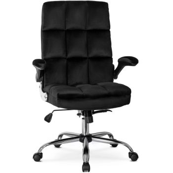 LONDON Swivel Chair Black Velvet