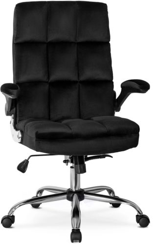 LONDON Swivel Chair Black Velvet