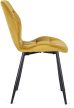 Szék mustársárga színben, bársony kárpittal. LUCKY