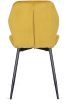 Szék mustársárga színben, bársony kárpittal. LUCKY
