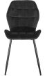 LUCKY szék, fekete, velúr