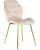 Szék krém színben, bársony kárpittal. LUCKY
