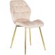 Szék krém színben, bársony kárpittal. LUCKY